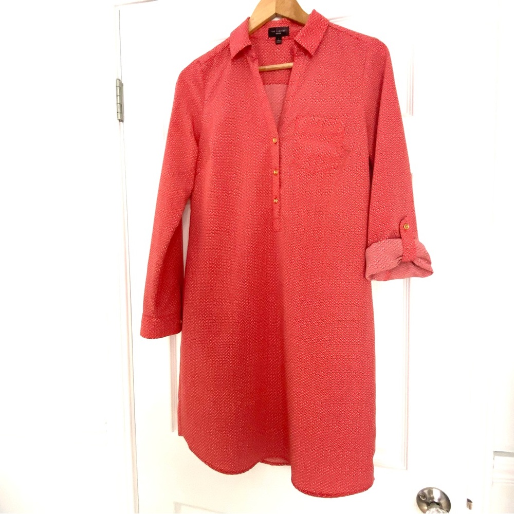 🔹3/$15🔹 Shirt Dress red orange